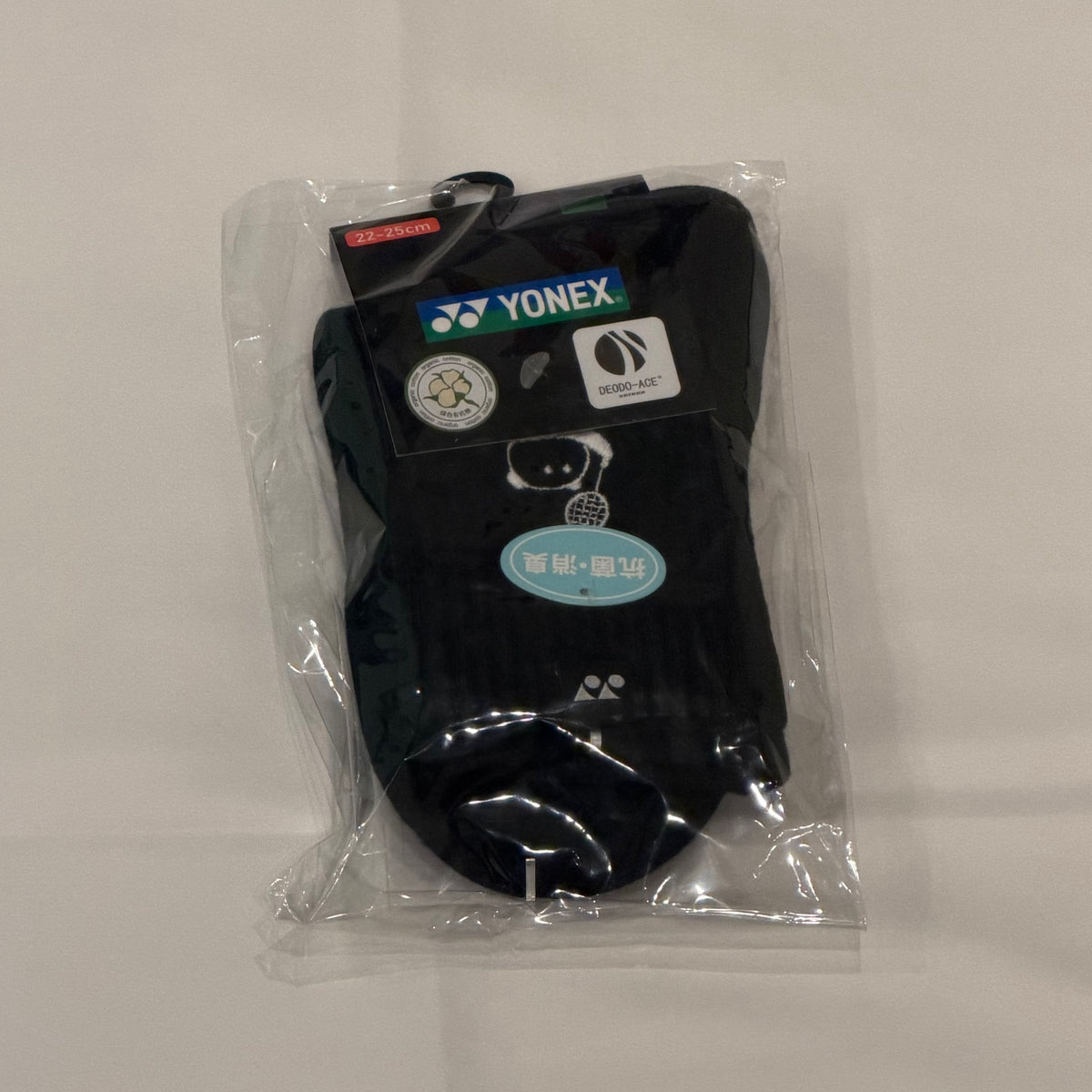 YONEX 四川限定 パンダ刺繍ソックスブラック/ホワイト YOB26007
