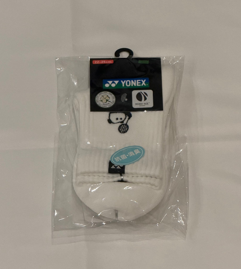 YONEX 四川限定 パンダ刺繍ソックスブラック/ホワイト YOB26007