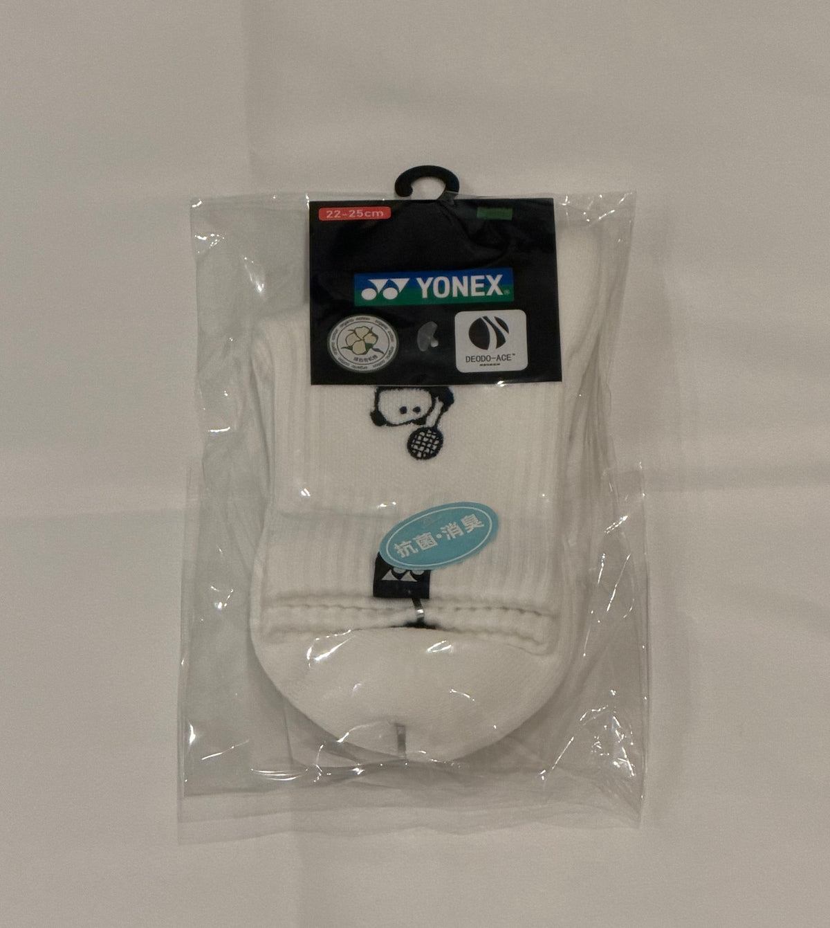 YONEX 四川限定 パンダ刺繍ソックスブラック/ホワイト YOB26007