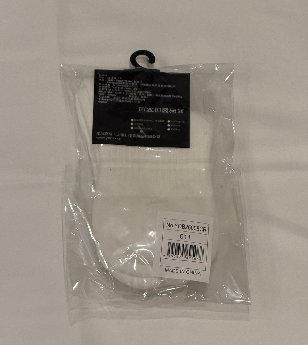 YONEX 四川限定 パンダ刺繍ソックスブラック/ホワイト YOB26007