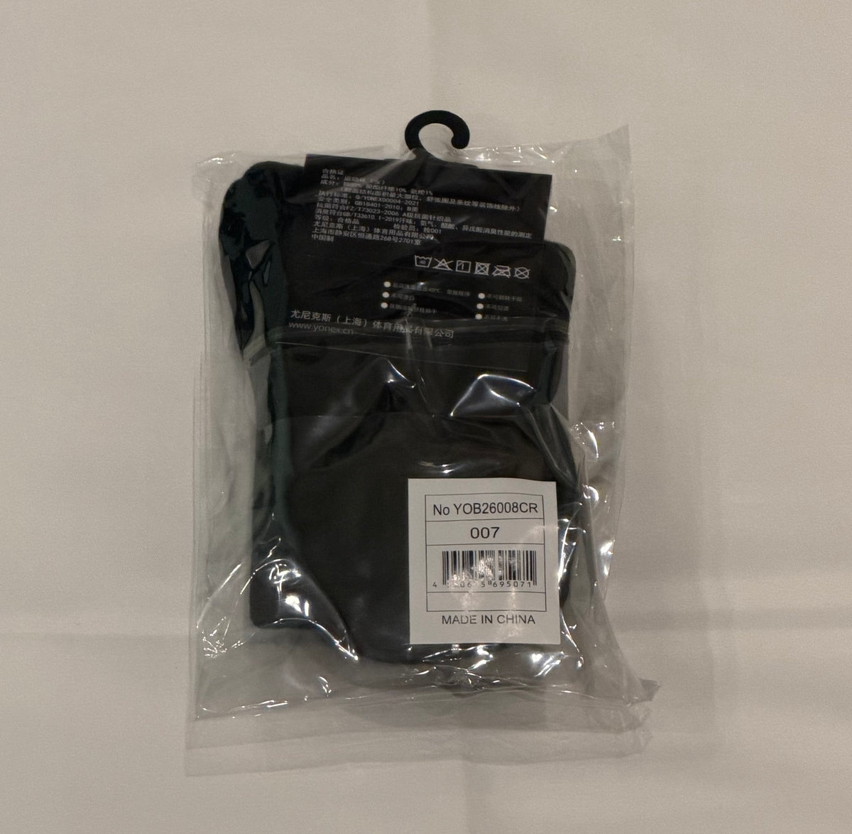 YONEX 四川限定 パンダ刺繍ソックスブラック/ホワイト YOB26007