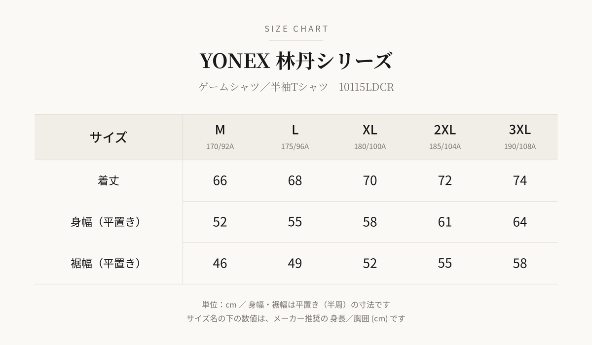 【日本未発売】YONEX リンダンモデル バドミントン ゲームシャツ 2026夏 （10115LDCR)