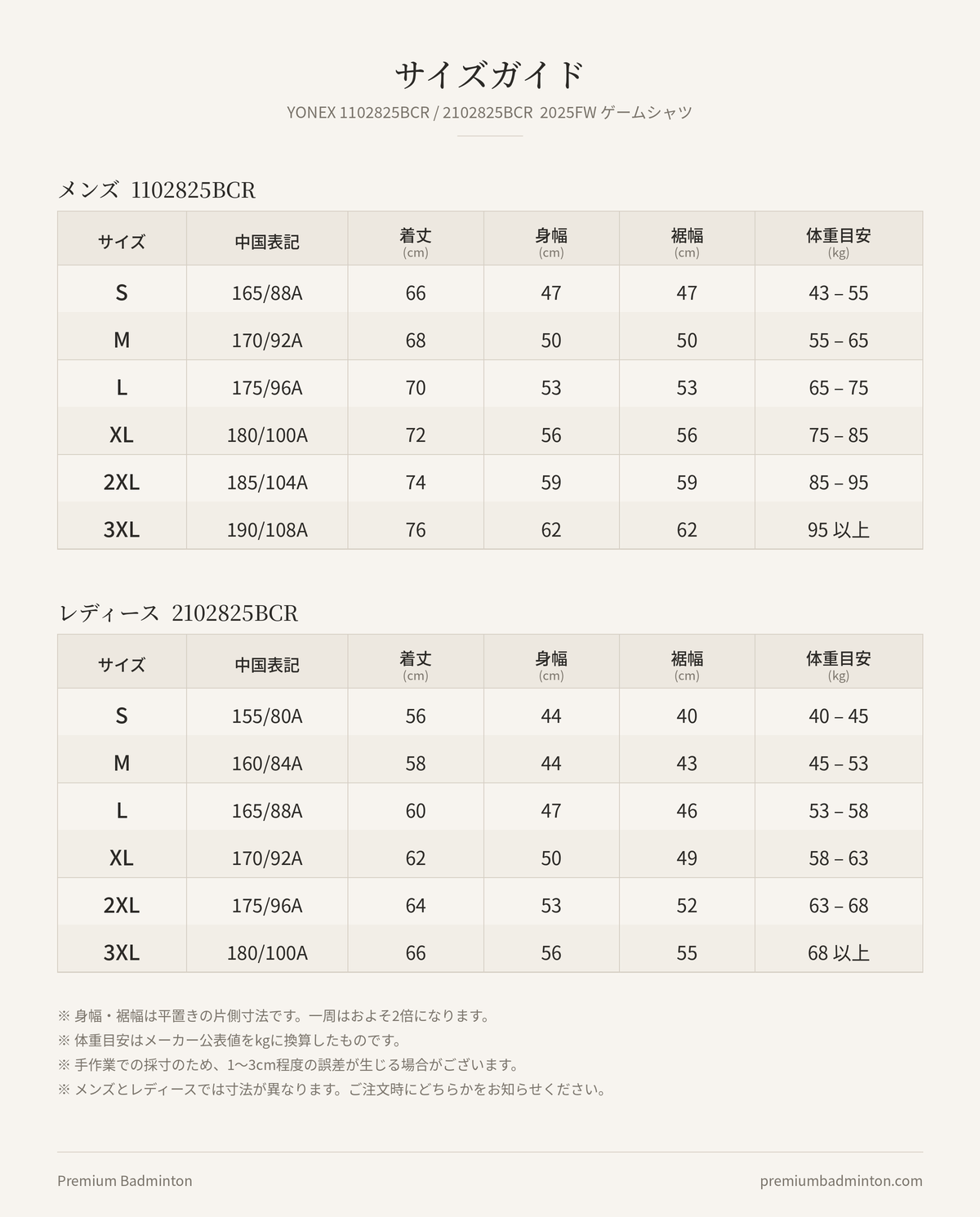 【日本未発売】YONEX 2025FW ゲームシャツ 1102825BCR／2102825BCR