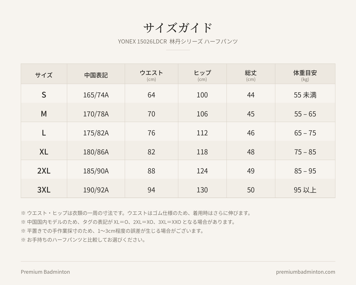 【日本未発売】YONEX リンダンモデル ハーフパンツ 15026LDCR ブラック